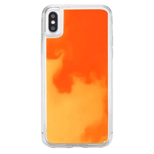 Silhouette Birds Orange Neon Sand Glow Case on Sale