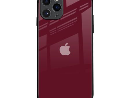 Classic Burgundy Glass Case for iPhone 11 Pro Online Sale