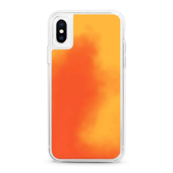 Silhouette Birds Orange Neon Sand Glow Case on Sale