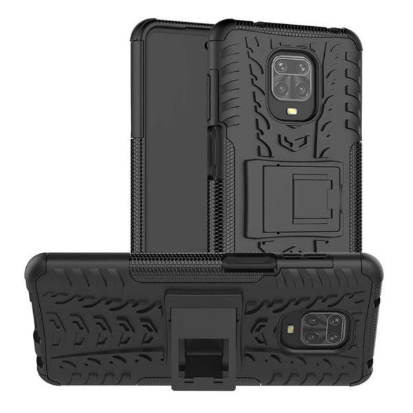 Xiaomi Redmi note 9 Pro Shockproof Armor Defender Phone Case with Table Stand Online Hot Sale