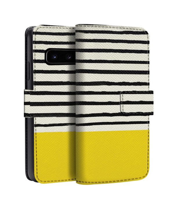 Classic Stripes Texture Flip Case for Samsung on Sale