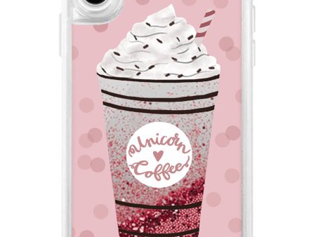 Coffee Glitter Rose Snow Globe Glitter case for iPhone Cheap