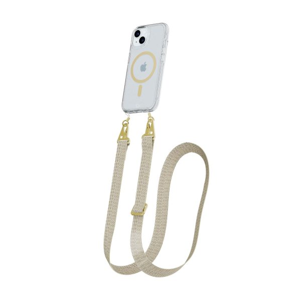 FlexQuartz - Apple iPhone 15 Plus Case MagSafe® Compatible with Cross-Body - Gold Discount