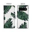 Green Leaf Texture Flip Case for Samsung Hot on Sale