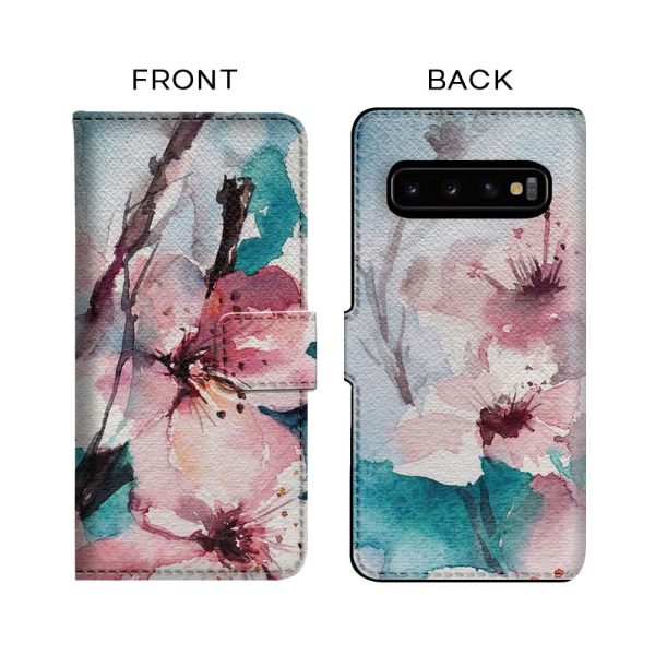 Colorful Cherry Blossom Flip Case for Samsung Fashion