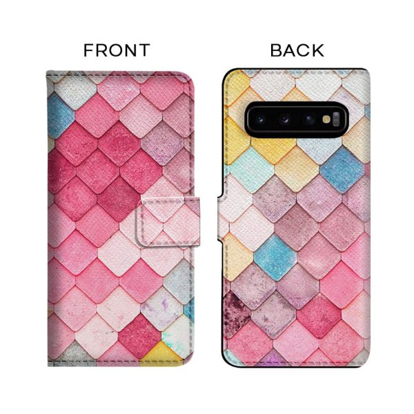 Colored Roof Tiles Flip Case for Samsung Cheap