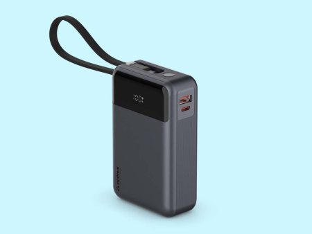 Giga smallest 65W 20000 mAh Powerbank With Built-in Type C Cable Online now