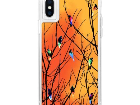 Birds Orange Neon Sand Glow Case Online Hot Sale