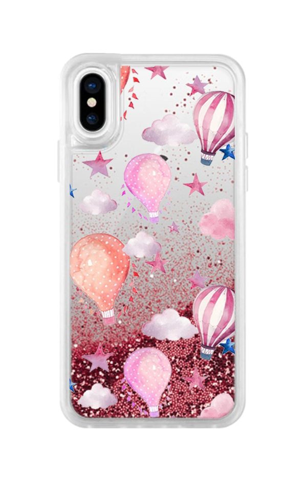 Blimps In the Sky Rose Snow Globe Glitter case for iPhone For Discount