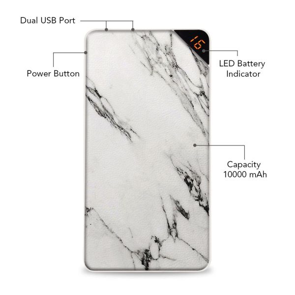 Classic Marble 10000 mAh Universal Power Bank Hot on Sale