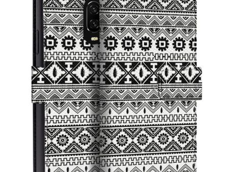 Black & White Pattern Flip Case for OnePlus Cheap