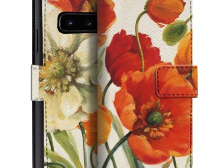 Poppies Melody Pattern Flip Case for Samsung Online Hot Sale