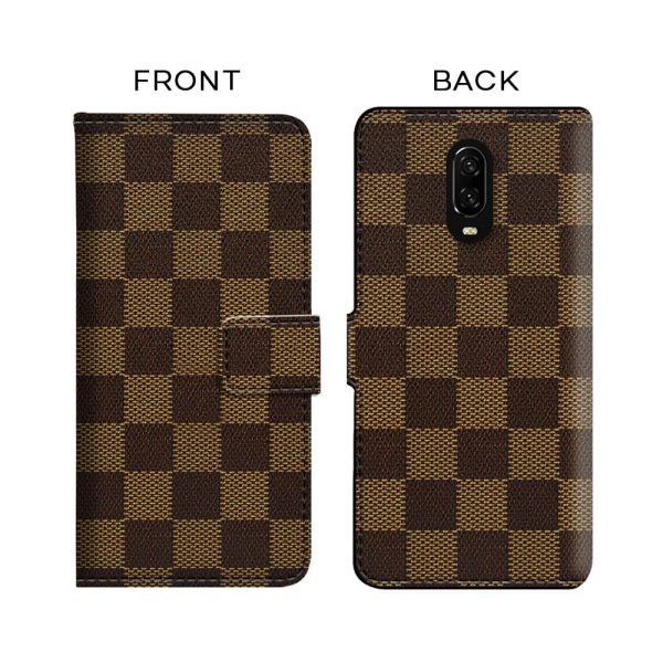 Brown Block Flip Case for OnePlus Online