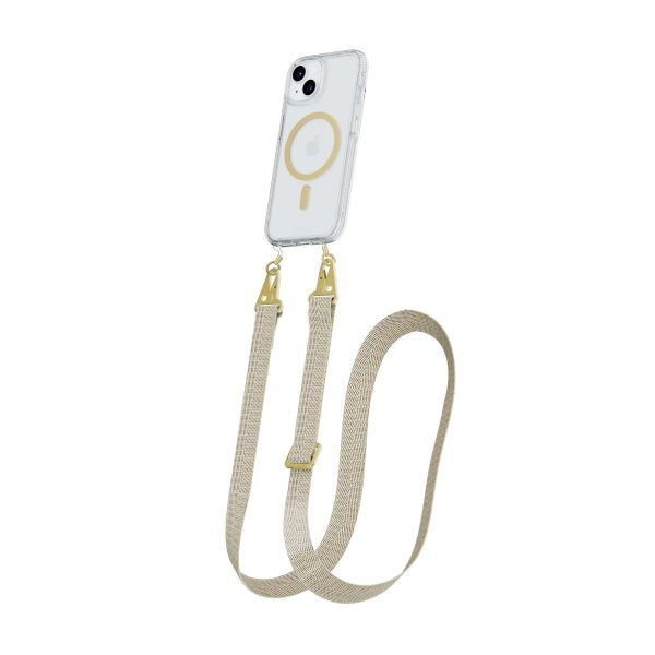 FlexQuartz - Apple iPhone 15 Case MagSafe® Compatible with Cross-Body - Gold on Sale