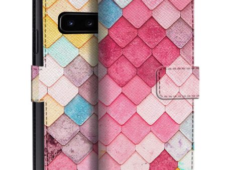 Colored Roof Tiles Flip Case for Samsung Cheap