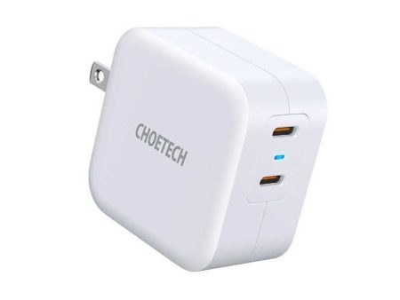 CHOETECH AC --USB Charger 40W 2 ports: PD6009-US-WH Sale