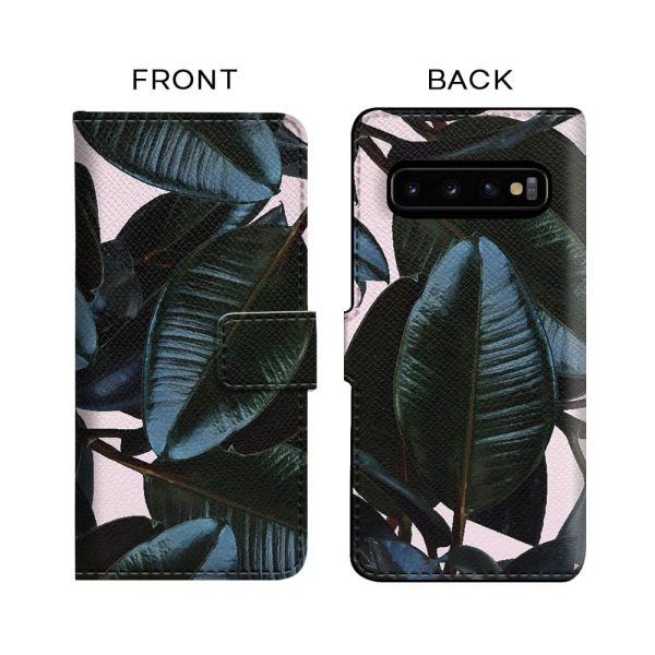 Dark Tropical Leaves Flip Case for Samsung Fashion