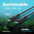 Ecolo Made From Recycled Plastic Type C to C PD100W 5A Sync & Charge Cable For Cheap