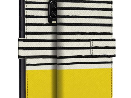 Classic Stripes Texture Flip Case for OnePlus Hot on Sale