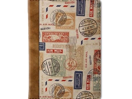 Vintage Stamps Passport Wallet Supply