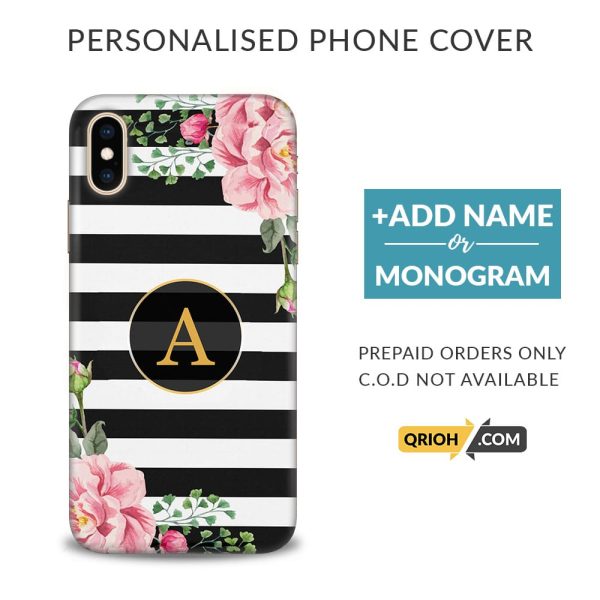 Floral Monogram Custom Phone Cover - COD Not Available For Cheap