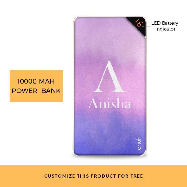 Purple Gradient Customized Power Bank Online Hot Sale