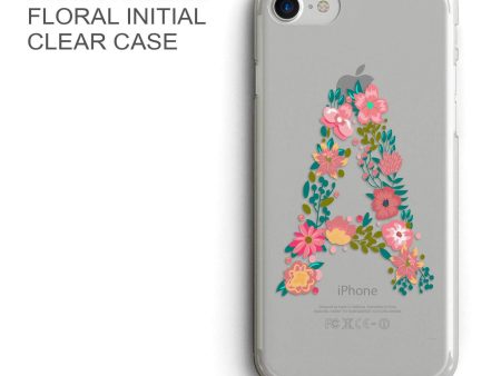 Floral Initial Custom Phone Cover - COD Not Available Online Sale