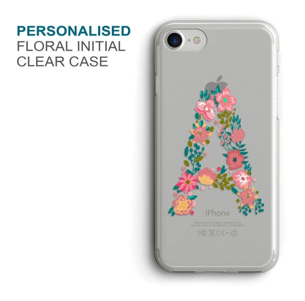 Floral Initial Custom Phone Cover - COD Not Available Online Sale