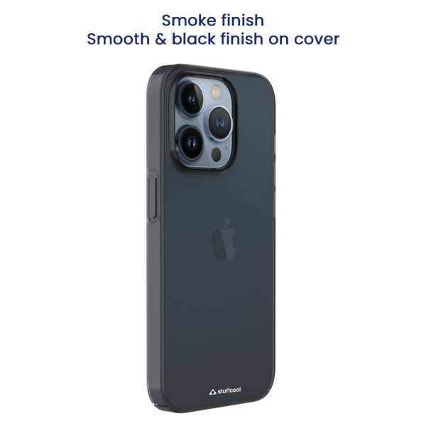 Smoke Smooth &  Soft Clear Back Cover for iPhone 14 Pro Max Discount