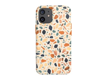 EcoArt - Apple iPhone 12 mini Case - Terazzo Orange Online Hot Sale