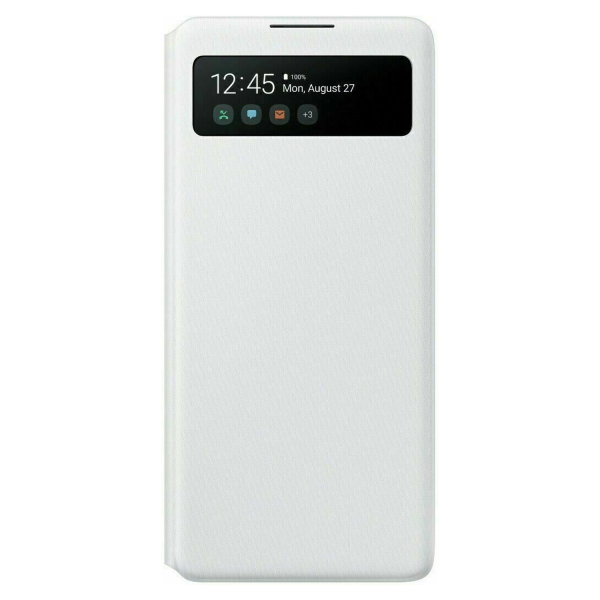 Samsung Galaxy S10 Lite S View Wallet Cover Case - White Fashion