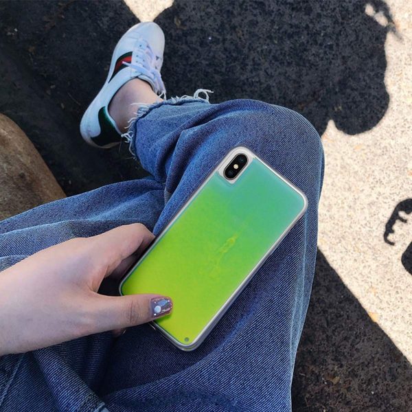 Green Neon Sand Glow Case Sale