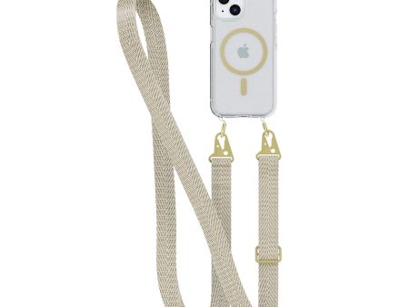 FlexQuartz - Apple iPhone 15 Case MagSafe® Compatible with Cross-Body - Gold on Sale