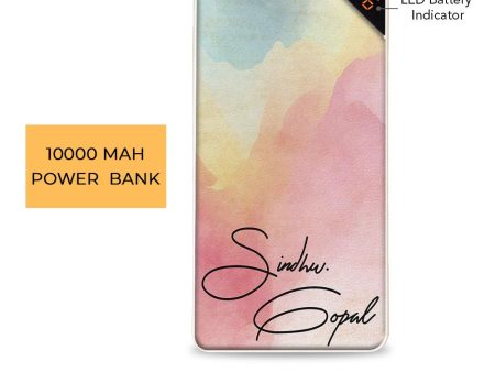 Watercolor Artwork Customized Power Bank Online Sale