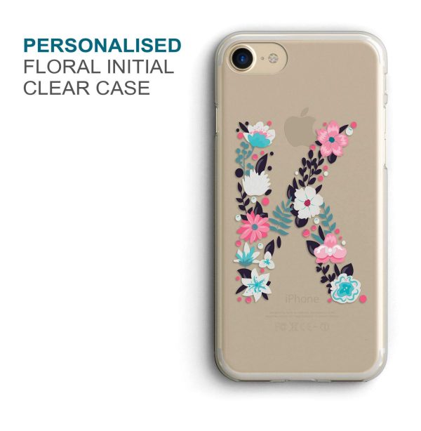 Floral Initial Custom Phone Cover - COD Not Available Online Sale