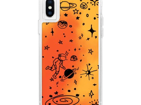 Space Orange Neon Sand Glow Case Cheap