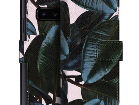 Dark Tropical Leaves Flip Case for Samsung Fashion