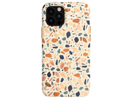 Eco Art - Apple iPhone 12 12 Pro Case - Terazzo Orange Hot on Sale