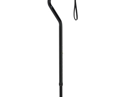 Adjustable Height Offset Handle Cane with Gel Hand Grip, Black Online