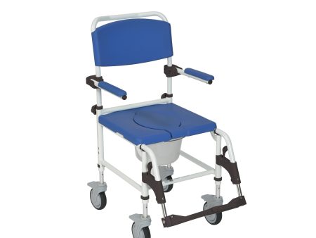 Aluminum Shower Commode Transport Chair Sale