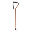 Foam Grip Offset Handle Walking Cane, Bronze For Discount