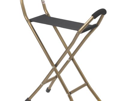 Folding Lightweight Cane with Sling Style Seat Online