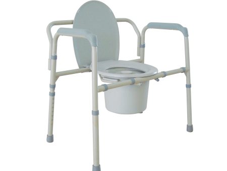 Heavy Duty Bariatric Folding Bedside Commode Chair Fashion