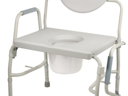 Bariatric Drop Arm Bedside Commode Chair Online now