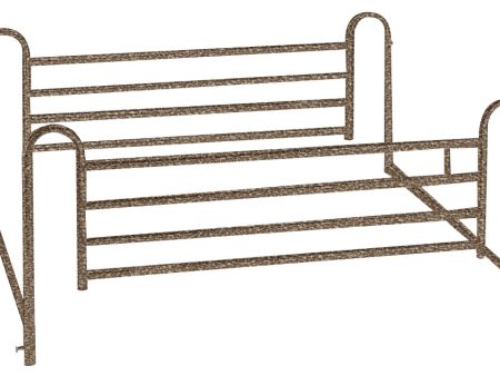 Full Length Hospital Bed Side Rails, 1 Pair Cheap