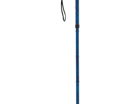 Adjustable Lightweight Folding Cane with Gel Hand Grip, Blue Crackle For Discount