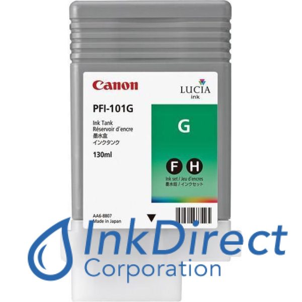 ( Expired ) Genuine Canon  0890B001AA PFI-101G Ink Tank Green Fashion