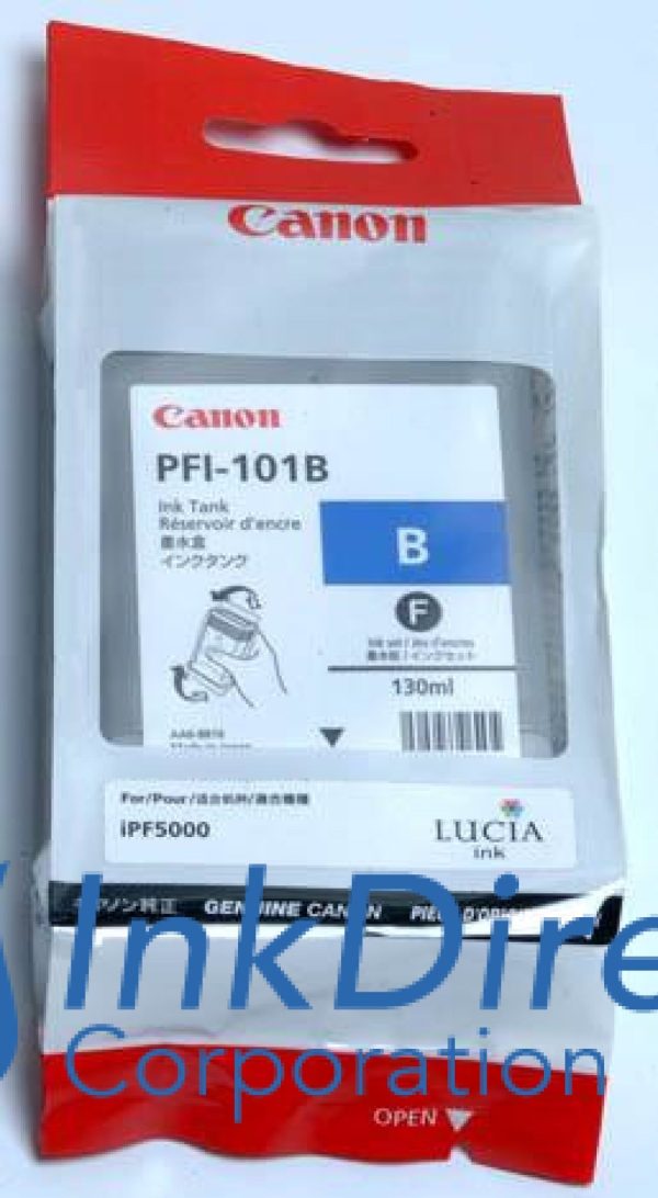 ( Expired ) Genuine Canon  0891B001AA PFI-101B Ink Tank Blue Online