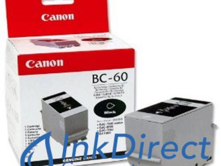 Genuine Canon F451231400 0917A003AA BC-60 Ink Jet Cartridge Black Hot on Sale