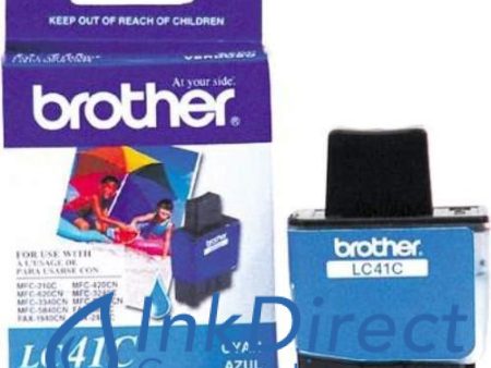 Genuine Brother LC41C LC-41C Ink Jet Cartridge Cyan Hot on Sale